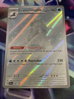 Pokemon TCG Crabominable 149/142 Illustration Rare Stellar Crown NM/M - Image 1