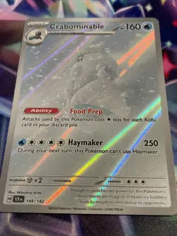 Pokemon TCG Crabominable 149/142 Illustration Rare Stellar Crown NM/M - Image 2