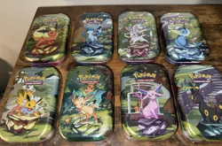 Pokemon TCG Scarlet & Violet Prismatic Evolutions Mini Tins Sealed 8 Pack - Image 2