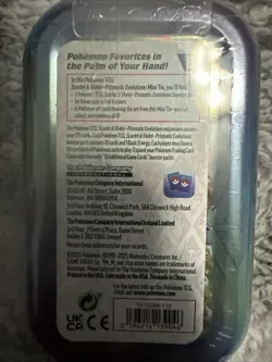 Pokemon TCG Prismatic Evolutions Mini Tin - Factory Sealed (Random Tin) - Image 2