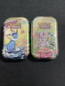2 Prismatic Evolutions Mini Tins - Sealed Brand New - Pokemon TCG - Image 4