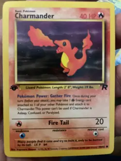 Charmander 50/82 Team Rocket 1st Edition Pokemon TCG 1999 MP - Image 1