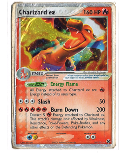 2004 Pokemon EX Fire Red & Leaf Green Charizard EX Holo Foil Rare 105/112 - Image 1