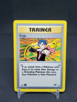 Koga 106/132 1st Edition Gym Challenge Trainer Non Holo Rare NM Pokemon Card - Image 1