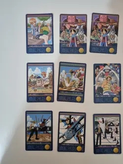 One Piece Carddass Visual Adventure Japanese Vintage Card Lot 18 Cards - Image 3