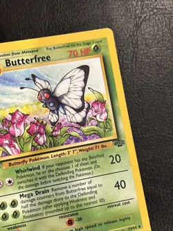 “d” Edition Error Butterfree 33/64 1st Edition Jungle Pokemon TCG Cards MP - Image 2