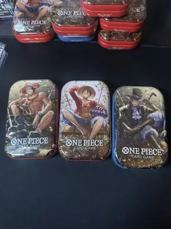 One Piece Card Game Mini-Tin Pack Set Vol.2 FULL SET IN HAND READY TO SHIP - Image 1