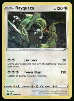 Rayquaza Sword & Shield Promo Cards SWSH029 Pokemon TCG Card Promo NM - Image 1