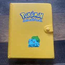 Vintage Pokemon Gotta Catch 'Em All! Bulbasaur Pokemon Card Binder Holder Case - Image 1