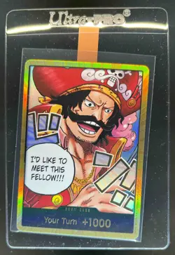 2025 One Piece Carrying On His Will Gol D Roger Gold Don Card - Image 1