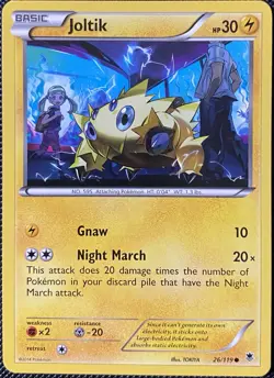Joltik 26/119 XY - Phantom Forces Regular - Pokemon Card - Image 1