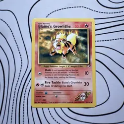 Blaine's Growlithe | Gym Heroes 35/132 | Vintage 2000 Pokemon Card | LP/MP - Image 1