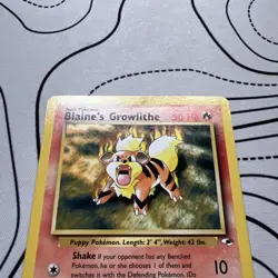 Blaine's Growlithe | Gym Heroes 35/132 | Vintage 2000 Pokemon Card | LP/MP - Image 2