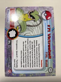 VICTREEBELL #71 Pokemon Card TCG FOIL Topps TV Animation - Image 2