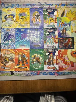 14 Holo Lot Entei Suicune Raikou Different Non-TCG Sets Pokemon Cards Fan Art - Image 1