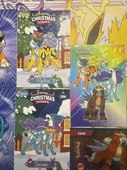 14 Holo Lot Entei Suicune Raikou Different Non-TCG Sets Pokemon Cards Fan Art - Image 5