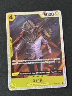 Sanji OP04-104 SR Kingdoms of Intrigue One Piece Card Game TCG English - Image 1
