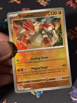 Pokemon Cards Groudon 049/131 Pokeball Reverse Holo Prismatic Evolutions - (NM) - Image 2
