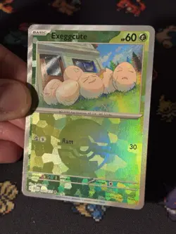 Pokemon Cards Exeggcute 001/131 Pokeball Reverse Holo Prismatic Evolutions- (NM) - Image 2
