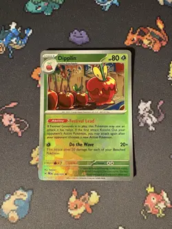 Pokemon Cards Dipplin 010/131 Pokeball Reverse Holo Prismatic Evolutions- (NM) - Image 1