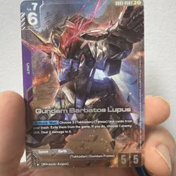 Gundam Card Game Gundam Barbatos Lupus GD03-050 LR+ Steel Requiem - Image 1