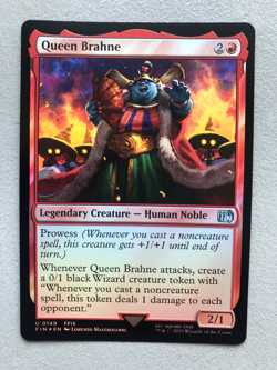 Mtg Carte Magic Final Fantasy FFIX Queen Brahne Eng FOIL NM - Image 1