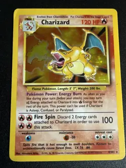 Pokemon TCG Charizard Base Set 4/102 Holo 1999-2000 Wizards Base Set - Image 1