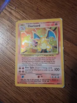 Pokemon TCG Charizard Base Set 4/102 Holo 1999-2000 Wizards Base Set Holo Rare - Image 1