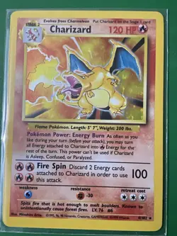 Pokemon TCG Charizard Base Set 4/102 Holo 1999-2000 Wizards Base Set - Image 1