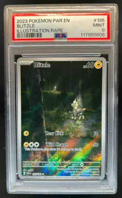 2023 Pokemon SV Paradox Rift Blitzle #195/182 PSA 9 - Image 1