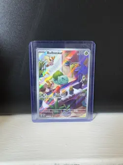 Pokemon TCG Bulbasaur Stellar Crown Illustration Rare Holo Card 143/142 - Image 1