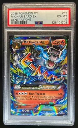 2016 Pokemon Generations Mega Charizard Holo #12/83 PSA 6 - Image 1