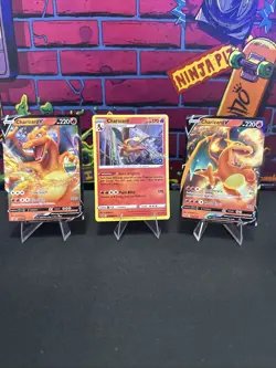 Charizard V 018 Charizard V 019 And Charizard 010/078 Pokemon Charizard Lot Of 3 - Image 1