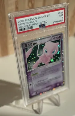 2005 POKEMON JAPANESE MIRAGE FOREST MEW EX-HOLO 1ST EDITION | PSA 7 - Image 1