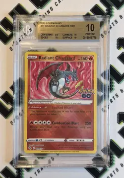 2022 POKEMON GO #11 RADIANT CHARIZARD BGS 10 - PRISTINE - Image 1