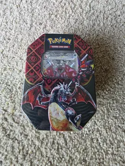 Pokemon TCG Scarlet and Violet Charizard Ex Tin Factory Sealed - Image 1