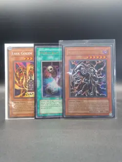 Yu-Gi-Oh ~ Vintage Holo's ~ Skull Archfiend Of Lightning, Lava Golem, Worm Bait - Image 1