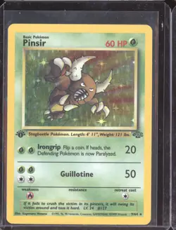 Pinsir 1999 Pokemon Jungle 1st Edition Holo 9/64 - Image 1