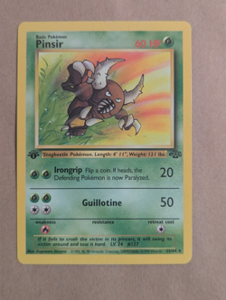 Pokemon Vintage 1st Edition Non-holo Pinsir Jungle Set 25/64 Wotc 1999 - Image 1