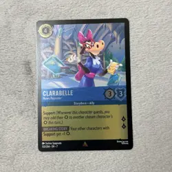 Disney Lorcana Clarabelle News Reporter 153/204 Foil - Image 1
