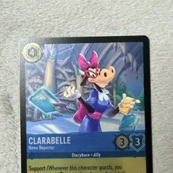 Disney Lorcana Clarabelle News Reporter 153/204 Foil - Image 2