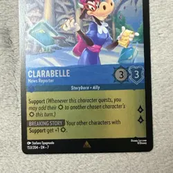 Disney Lorcana Clarabelle News Reporter 153/204 Foil - Image 3