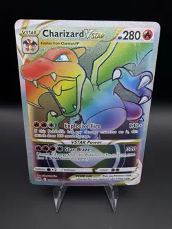 Charizard VSTAR 174/172 Rainbow Secret Rare Pokemon Brilliant Stars Near Mint - Image 1