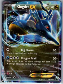 Kingdra EX 73/124 XY - Fates Collide - Pokemon Card - NM - Image 1
