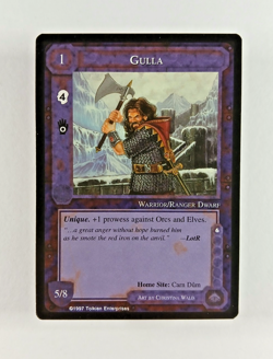 Gulla - Middle Earth CCG card (1997 ICE) MECCG The Lidless Eye LotR Dwarf - Image 1
