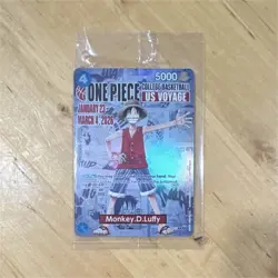 Bandai Namco One Piece Card Game Monkey.D.Luffy Promo Leader US Voyage - Image 1