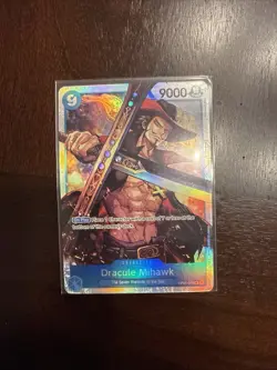 One Piece Card Game Romance Dawn Dracule Mihawk OP01-070 SR English NM - Image 1