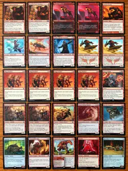 MTG Custom 60-Card Deck - Mono-Red AGGRO - Blitz Combat & Tricks - Image 1