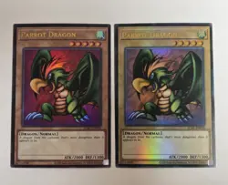 Parrot Dragon LCKC-EN096 Faded Max Holo Foil Bleed Misprint Yugioh Error Card - Image 1
