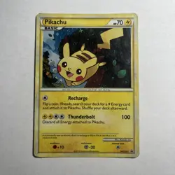 Pokemon Pikachu Holo Black Star Promo HGSS03 2010 Rare HeartGold Card - HP - Image 1